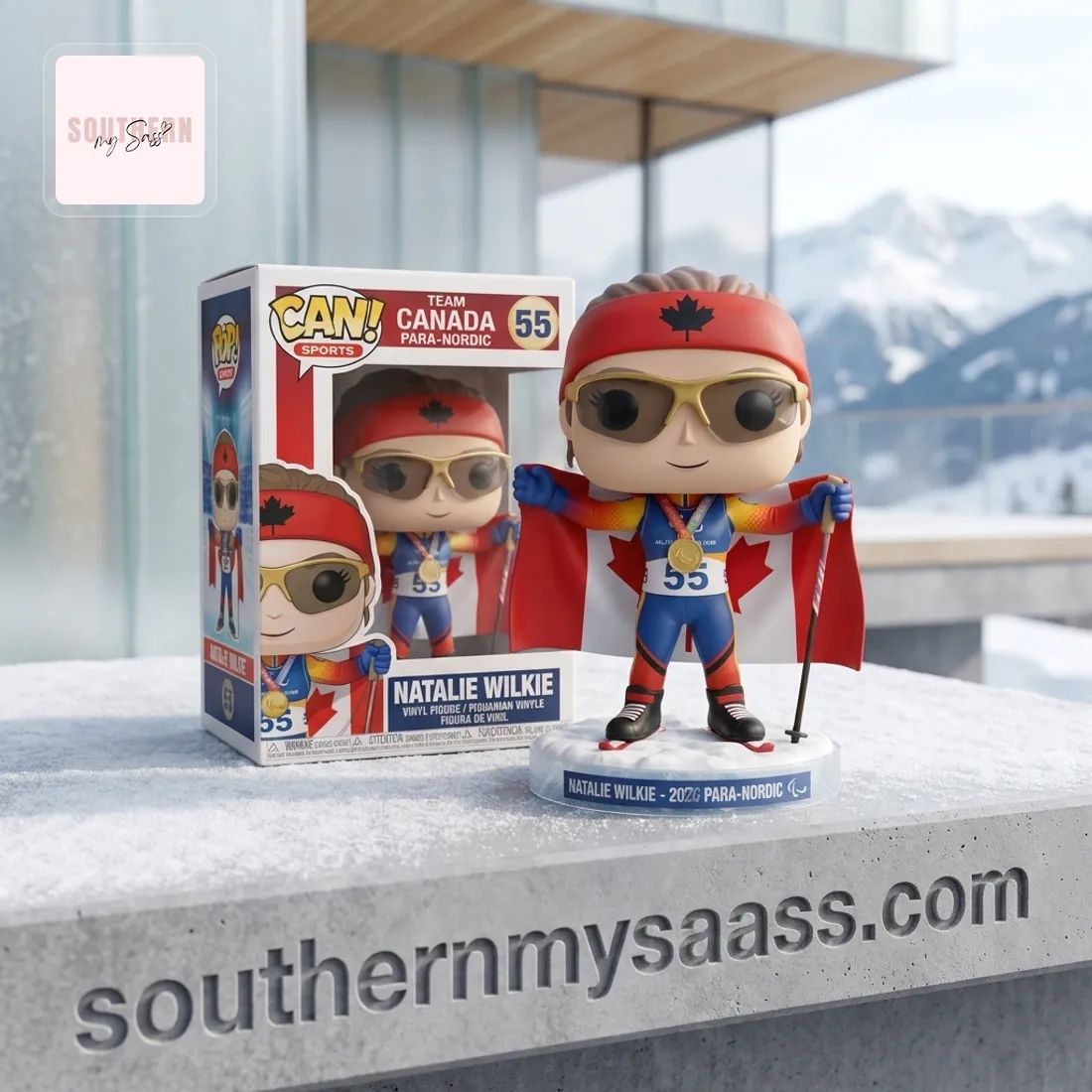 Natalie Wilkie Team Canada 2020 Para-Nordic Pop Figure Doll