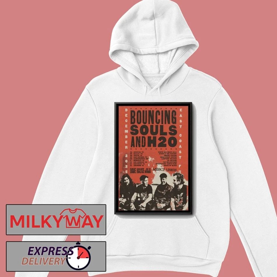Bouncing Souls And H20 Dec 2025 ECFU Tour Poster shirt