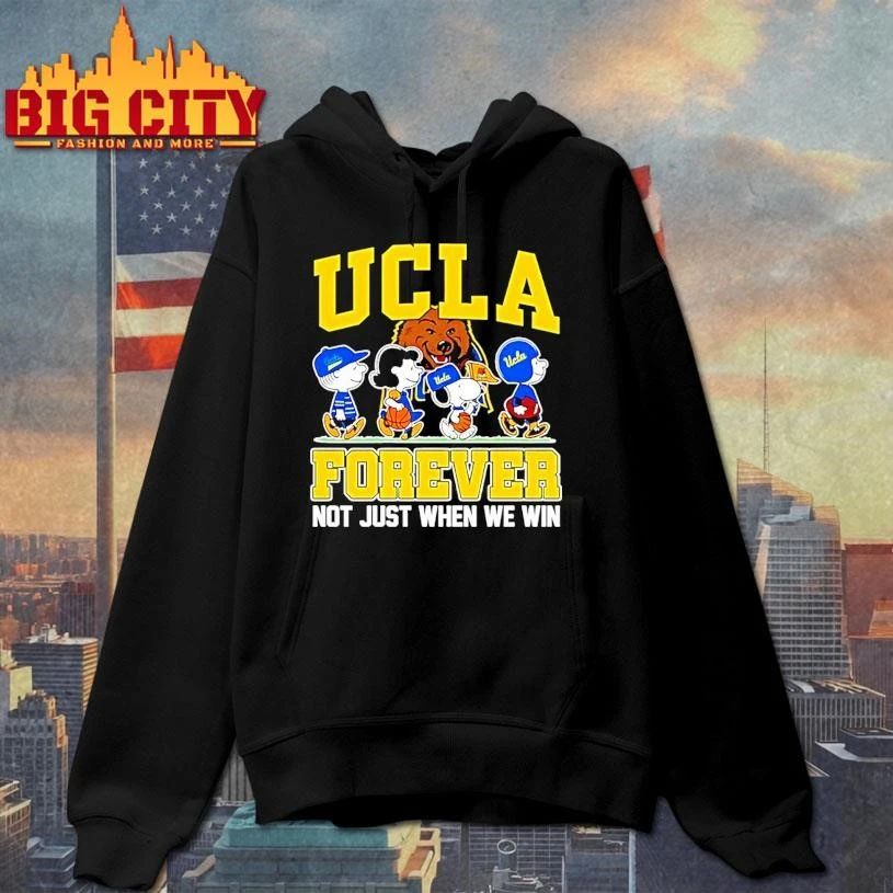 Peanuts Characters Ucla Bruins Forever Not Just When We Win Graphic Shirt