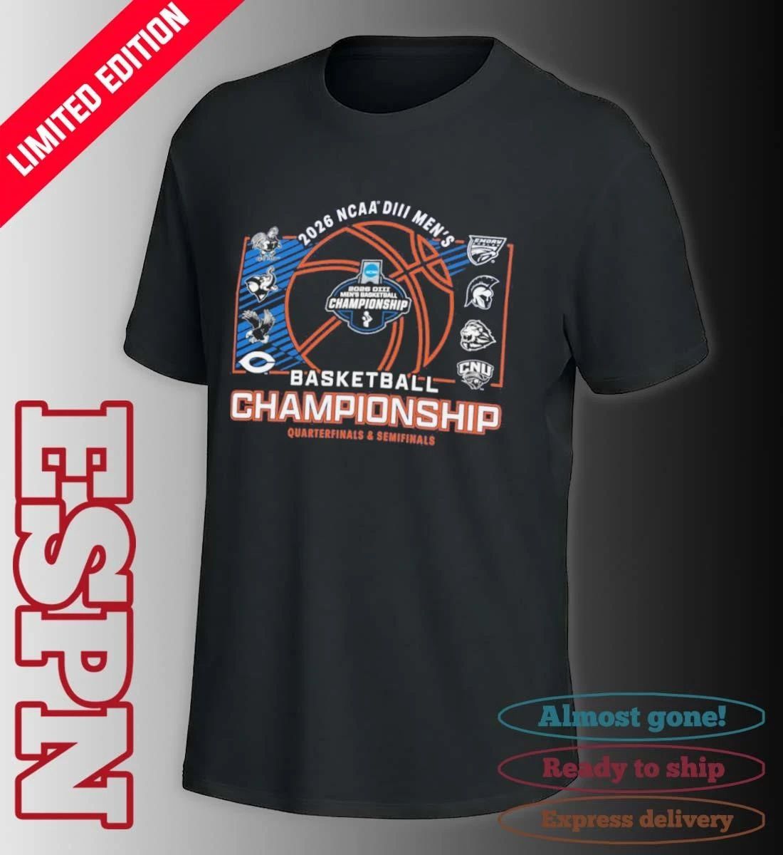 Quarterfinals, Semifinals 2026 NCAA Division III Men’s Basketball Championship Shirt