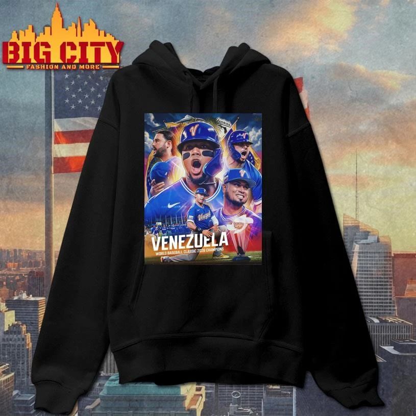 Celebrates Venezuela Champions 2026 World Baseball Classic 2026 Championship Poster Shirt