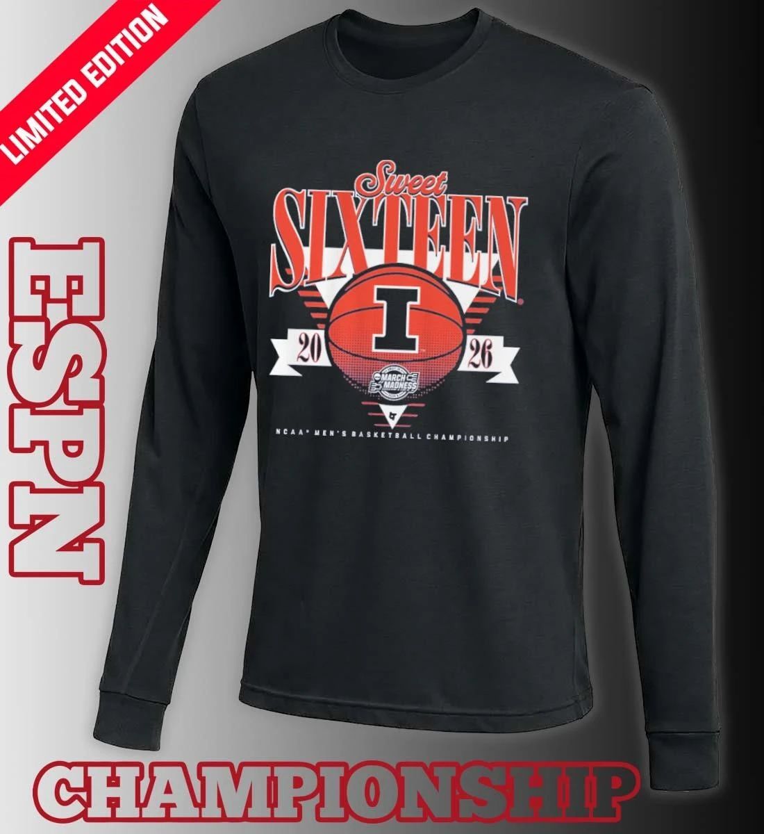 Illinois Fighting Illini MBB 2026 Sweet Sixteen Shirt