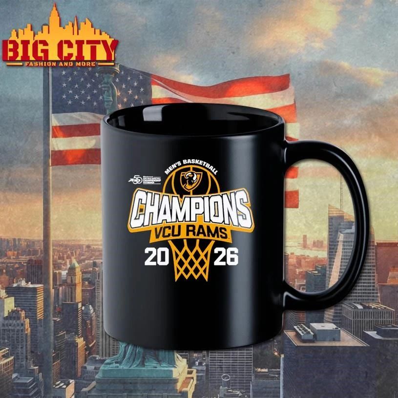 VCU Rams Men’s Basketball 2026 Atlantic 10 Tournament Champions Locker Room Shirt