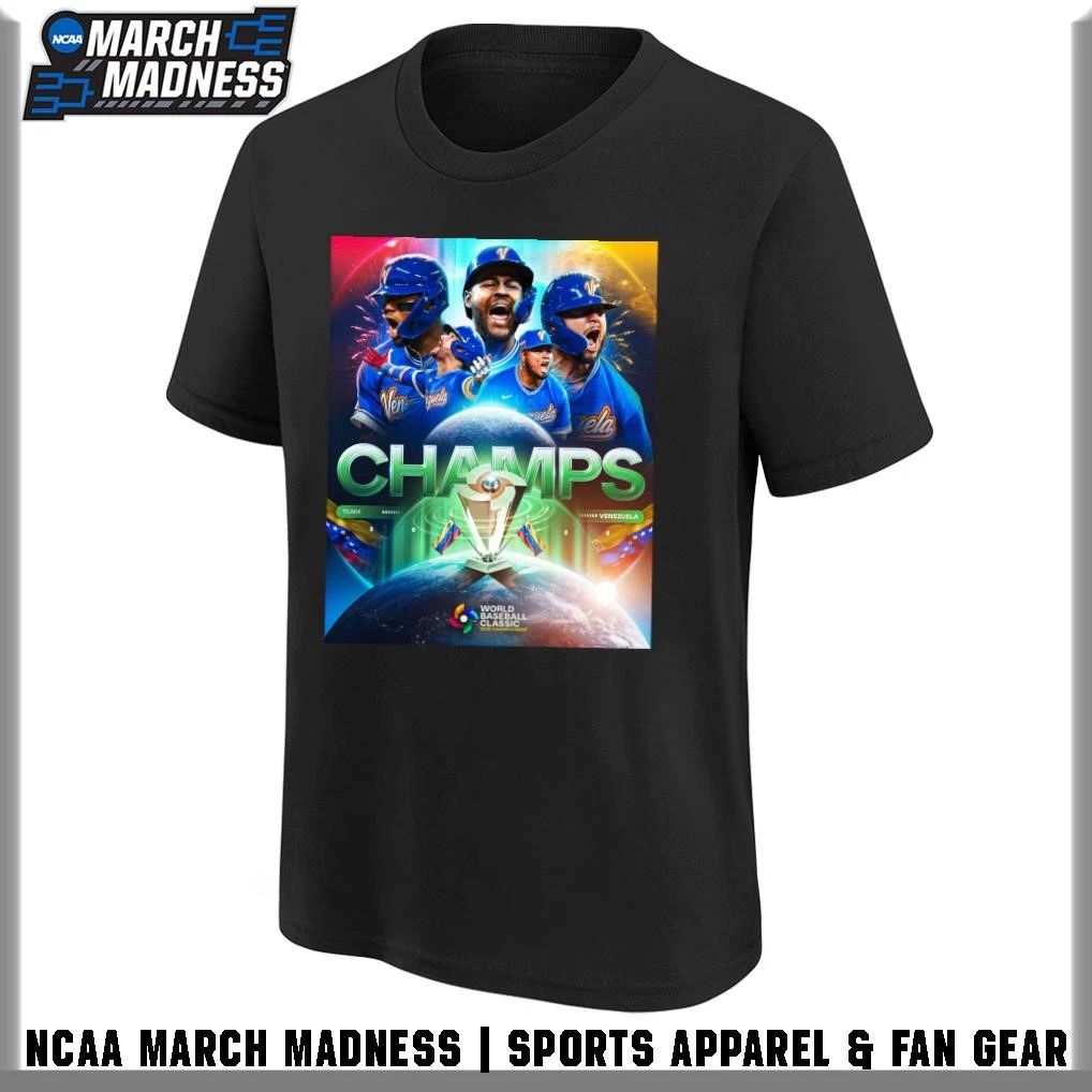 Venezuela Team 2026 World Baseball Classic Champions Poster T-Shirt