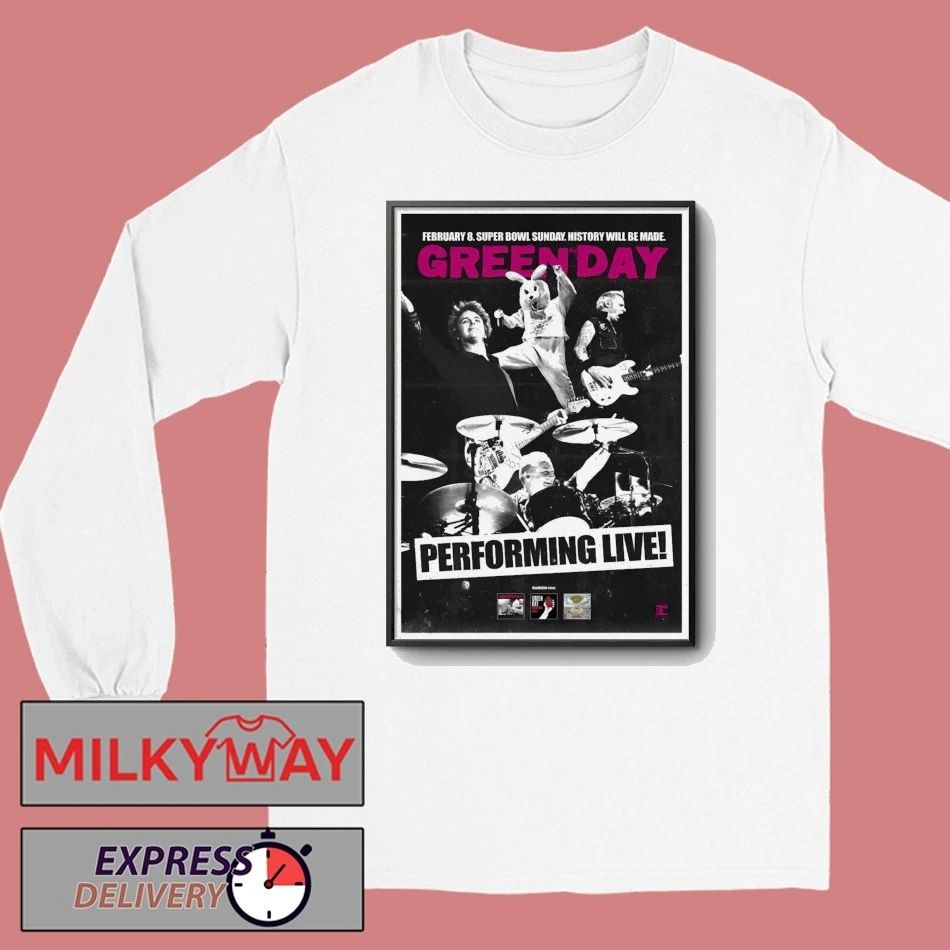 Green Day February 8 2026 At Levi’s Stadium Show Poster shirt