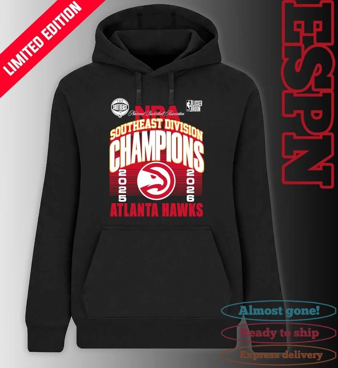 Atlanta Hawks 2026 Southeast Division Champions Locker Room T-Shirt