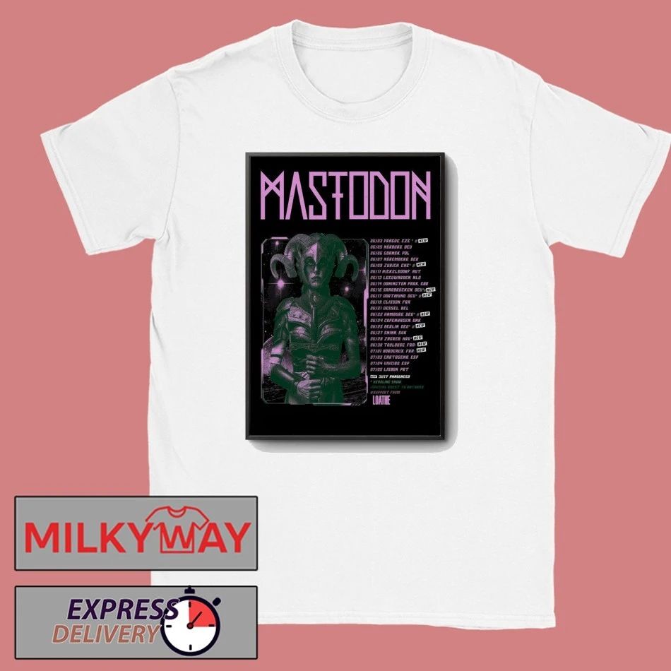 Mastodon Europe 2026 Tour Poster shirt