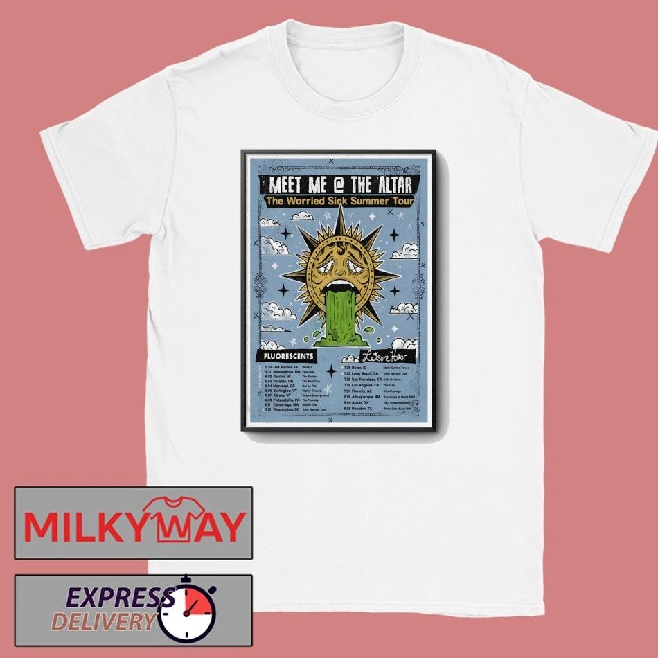 Meet Me @ The Altar The Worried Sick Summer Tour 2026 Poster shirt