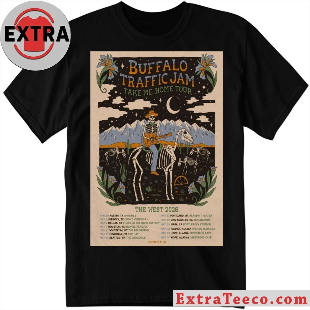 Buffalo Traffic Jam The West Tour 2026 Poster Shirt