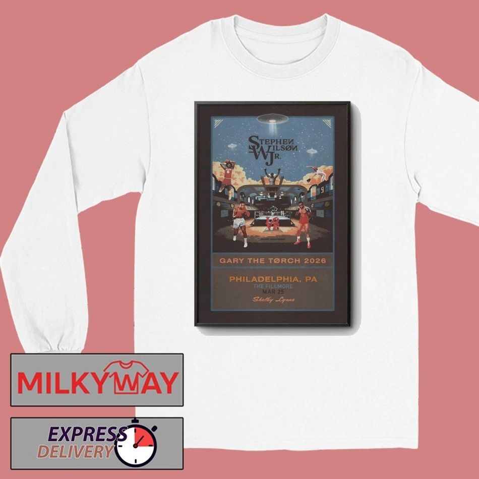 Stephen Wilson JR. In Philadelphia PA On Mar 25 2026 Poster shirt