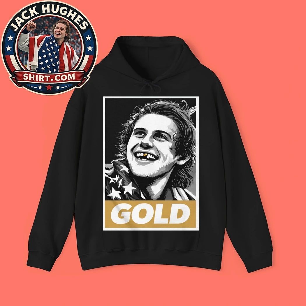 Jack Hughes Olympic Legend Golden Toothless Graphic Shirt
