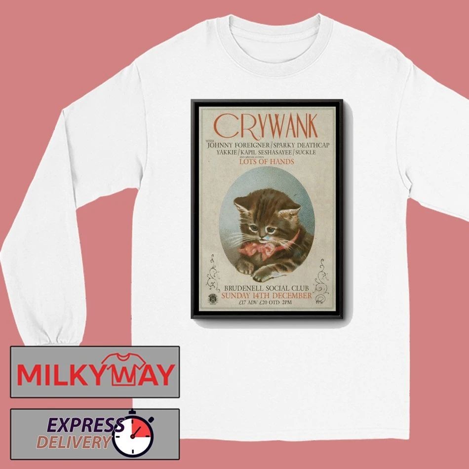 Crywank 12.14.2025 Leeds UK Poster shirt
