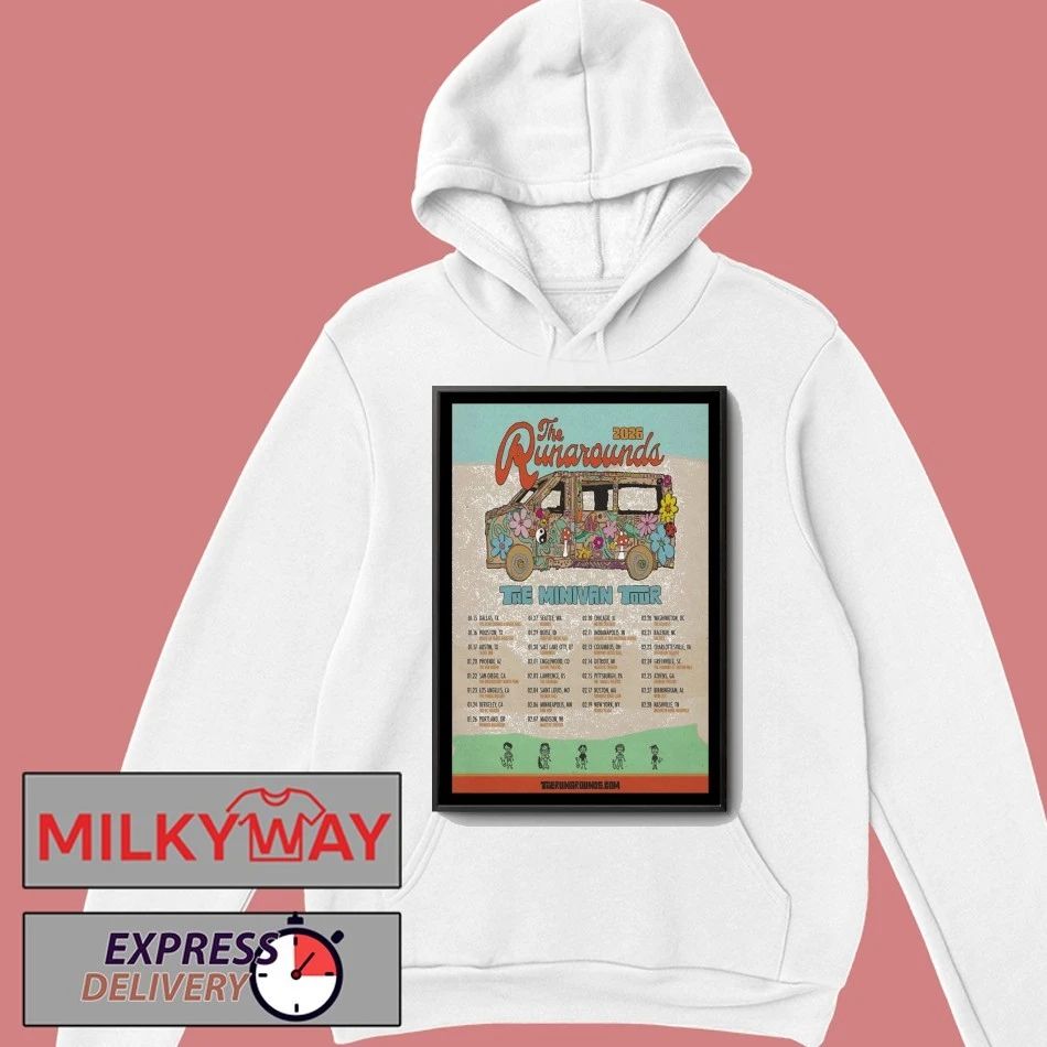 2026 The Runarounds The Minivan Tour Poster shirt