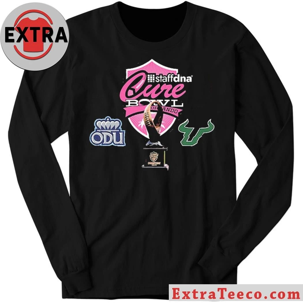 StaffDNA Cure Bowl ODU Football Versus South Florida Bulls Bowl Season College Football 2025 2026 Logo Shirt