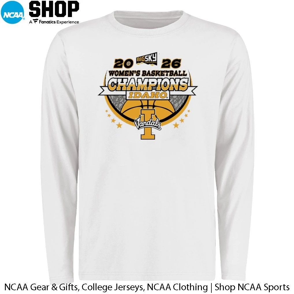 Idaho Vandals Women’s Basketball 2026 Big Sky Conference Champions Locker Room T-Shirt