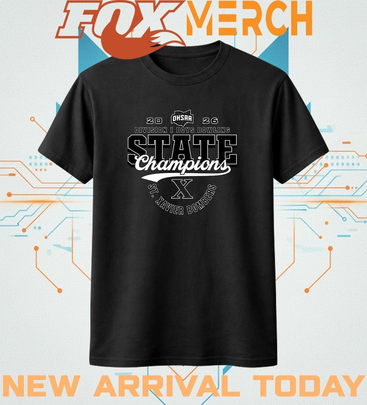 St. Xavier Bombers 2026 OHSAA Boys Bowling D1 State Champions t-shirt