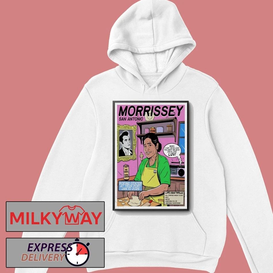 Morrissey San Antonio, TX Poster Jan 10 2026 shirt