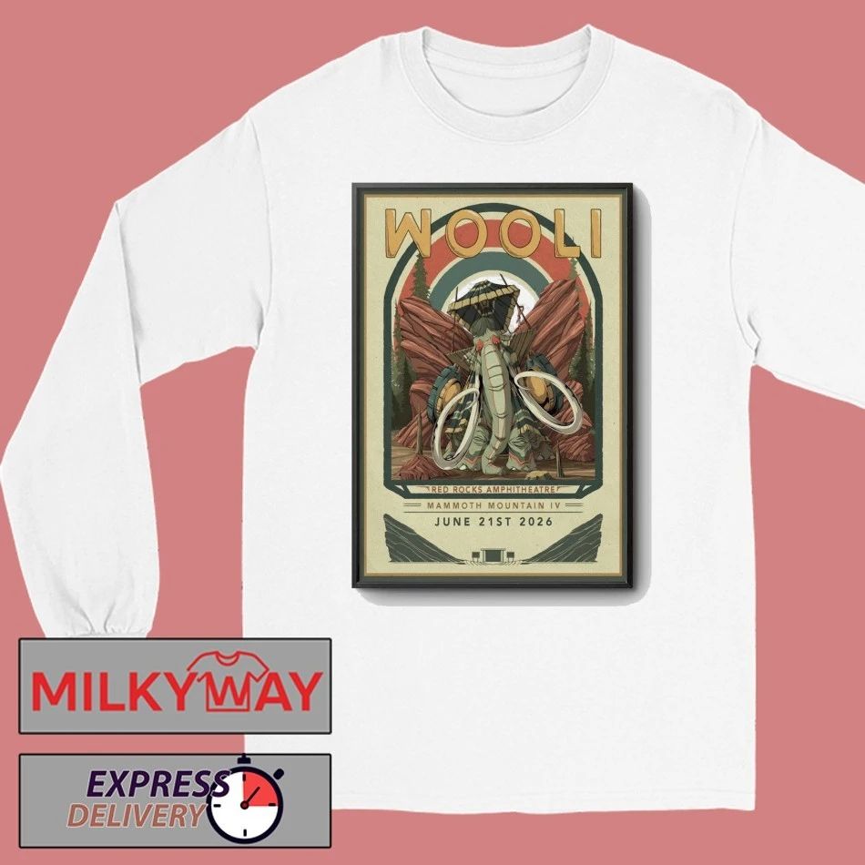Wooli At Red Rocks Amphitheatre On Jun 21 2026 Poster shirt
