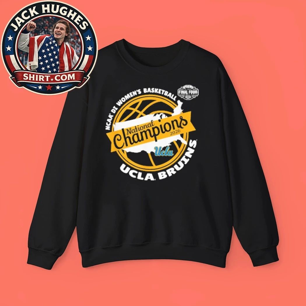 Original NCAA Division I Women’s Basketball UCLA Bruins National Champions Final Four 2026 Logo Graphic T-Shirt