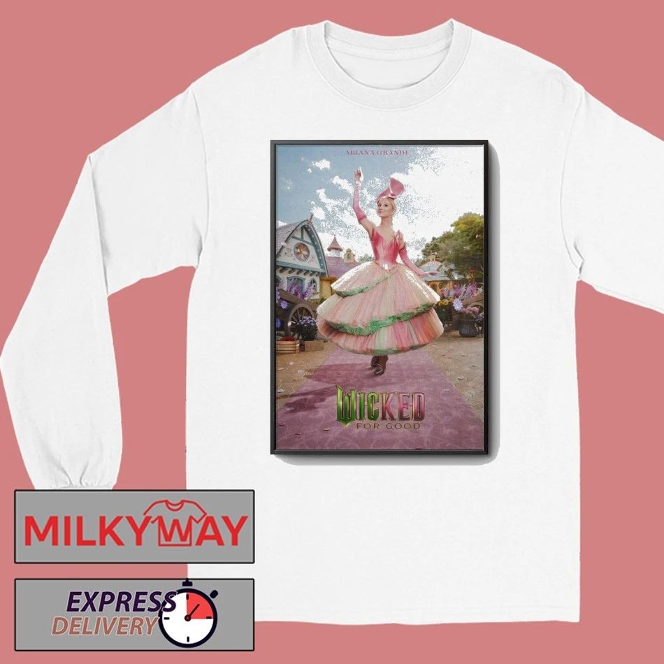 Wicked For Good Ariana Grande Poster shirt