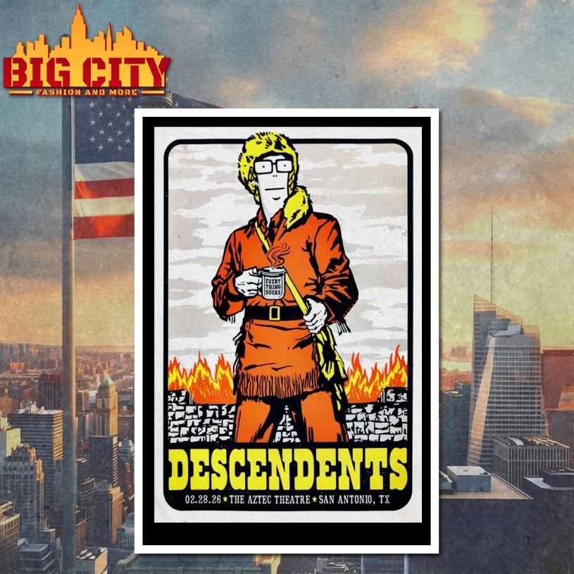 Descendents San Antonio TX 2-28-2026 Poster T-shirt