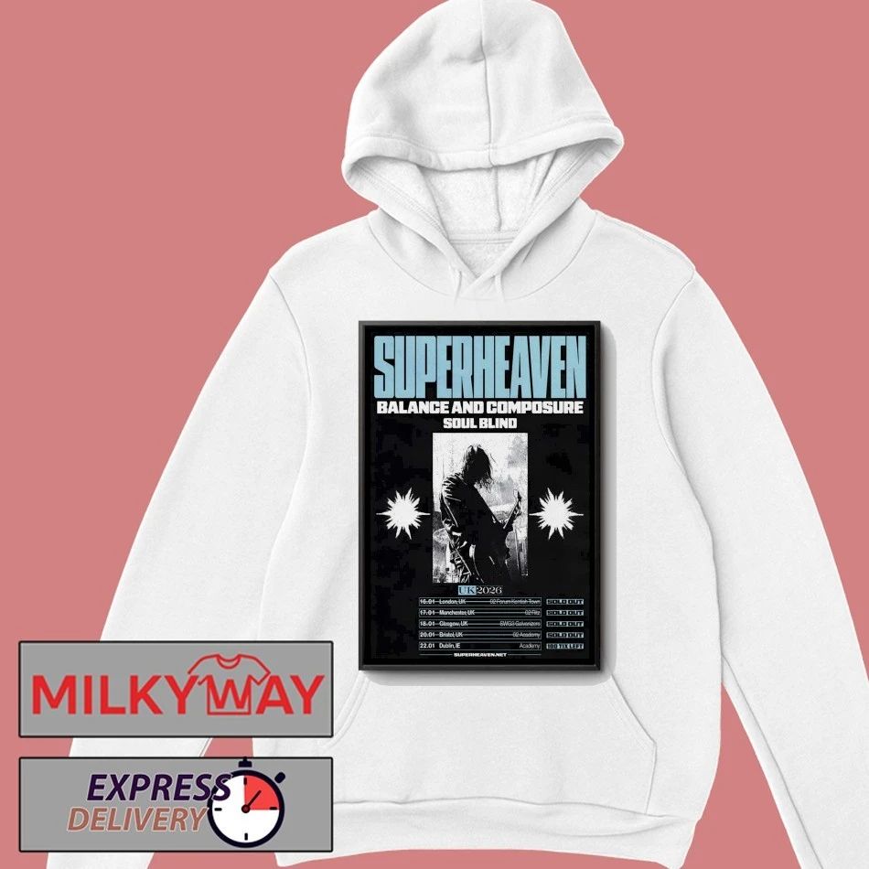 Superheaven UK Tour 2026 Poster shirt