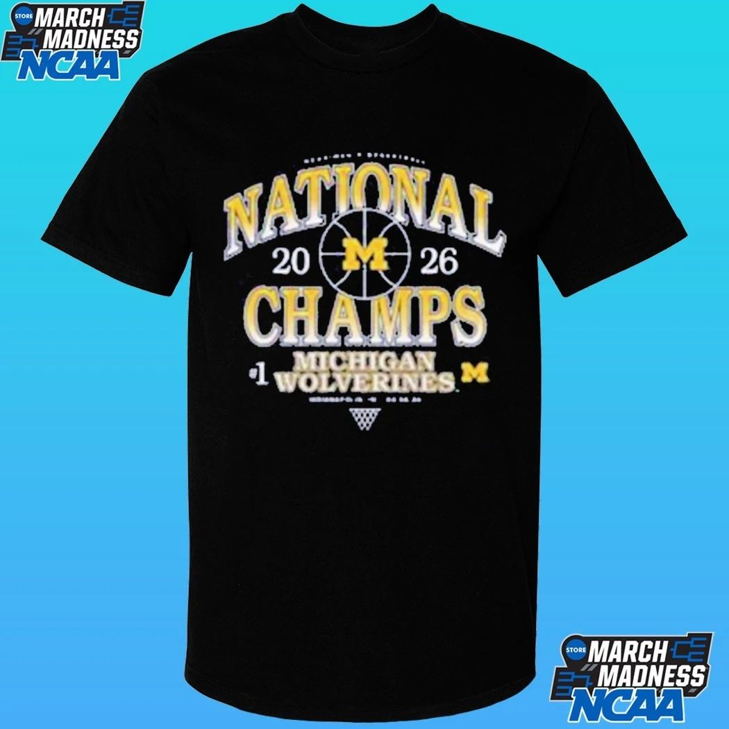 Michigan Wolverines #1 Men’s Basketball National Championship 2026 Shirt