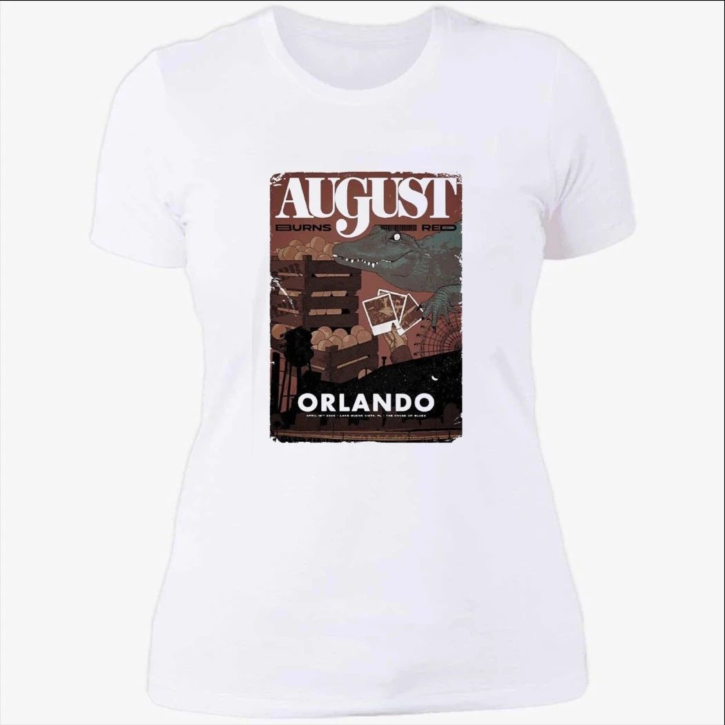 August Burns Red Lake Buena Vista Florida 2026 Venue Poster At The House Of Blues On April 16 2026 T-Shirt