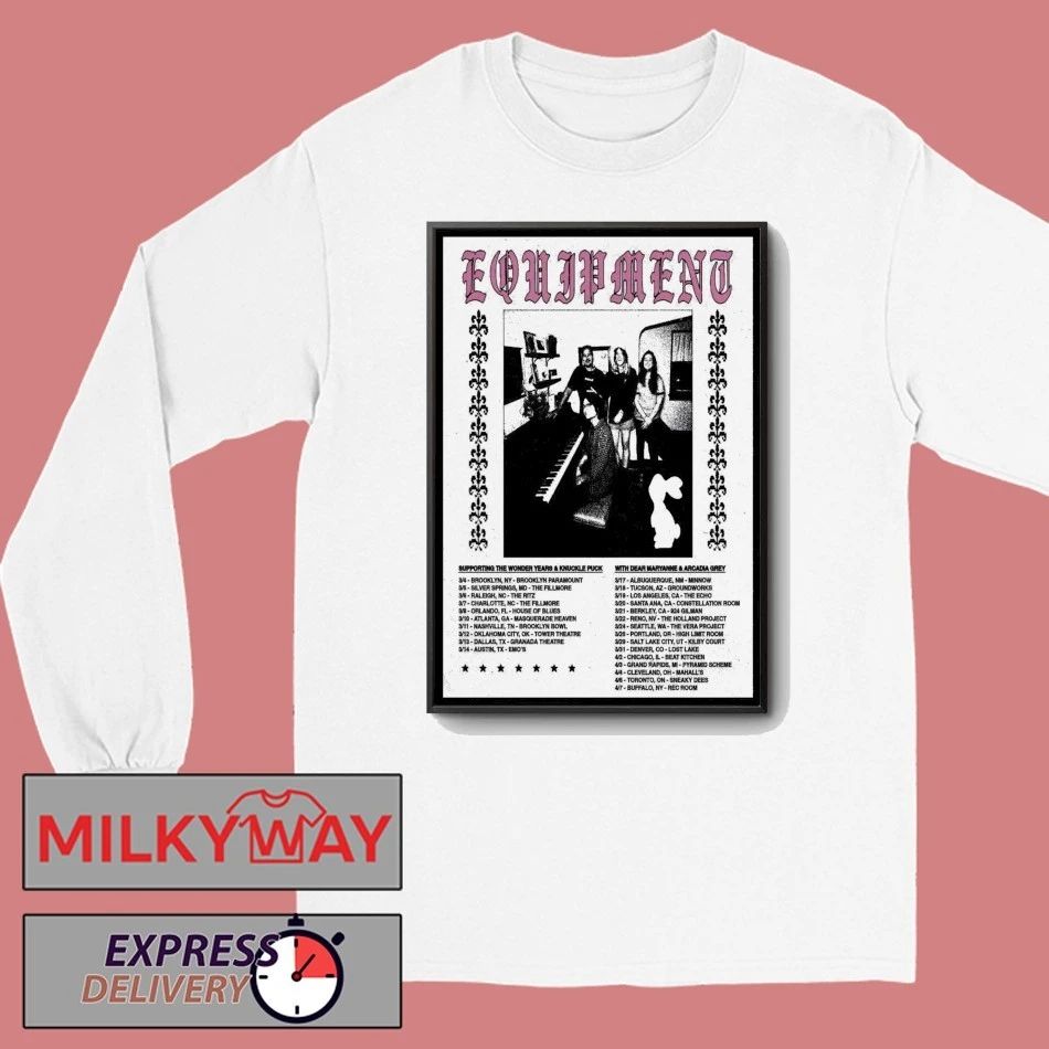 Equipment Spring Tour 26 Poster shirt