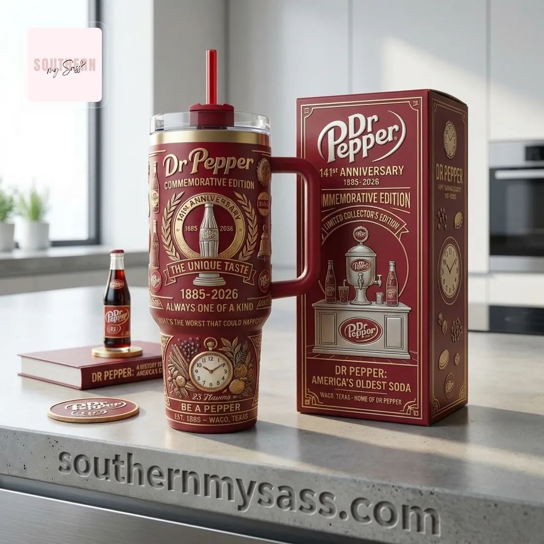 Dr Pepper 141st Anniversary Commemorative Edition Insulated Tumbler