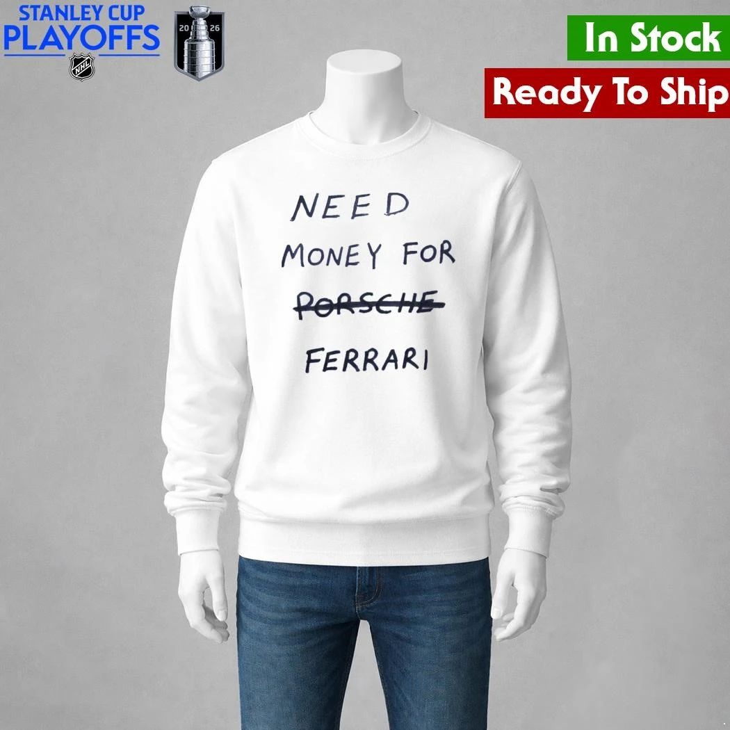 Kim Kardashian with Need Money For Ferrari Shirt