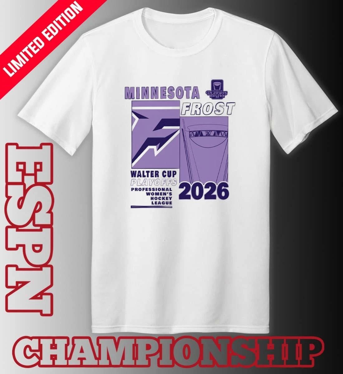 Minnesota Frost 2026 PWHL Walter Cup Playoffs Fragments Shirt