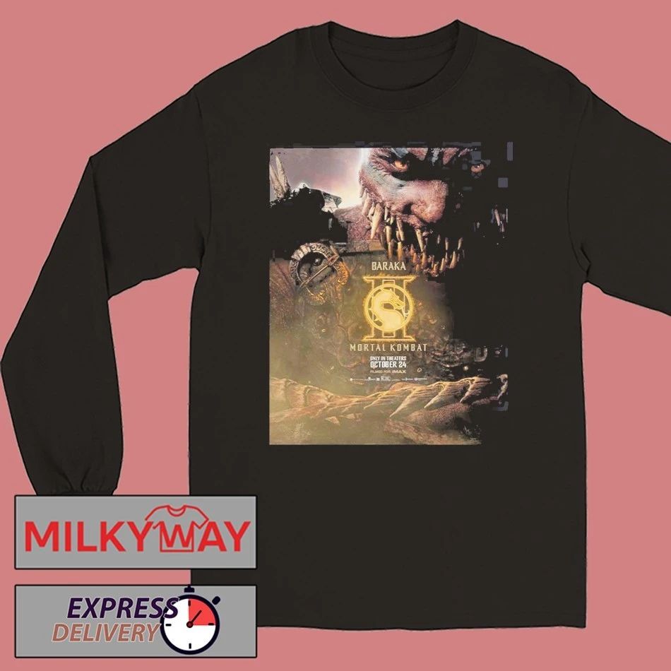 Mortal Kombat II Movie Exclusive Baraka Character Poster T-Shirt