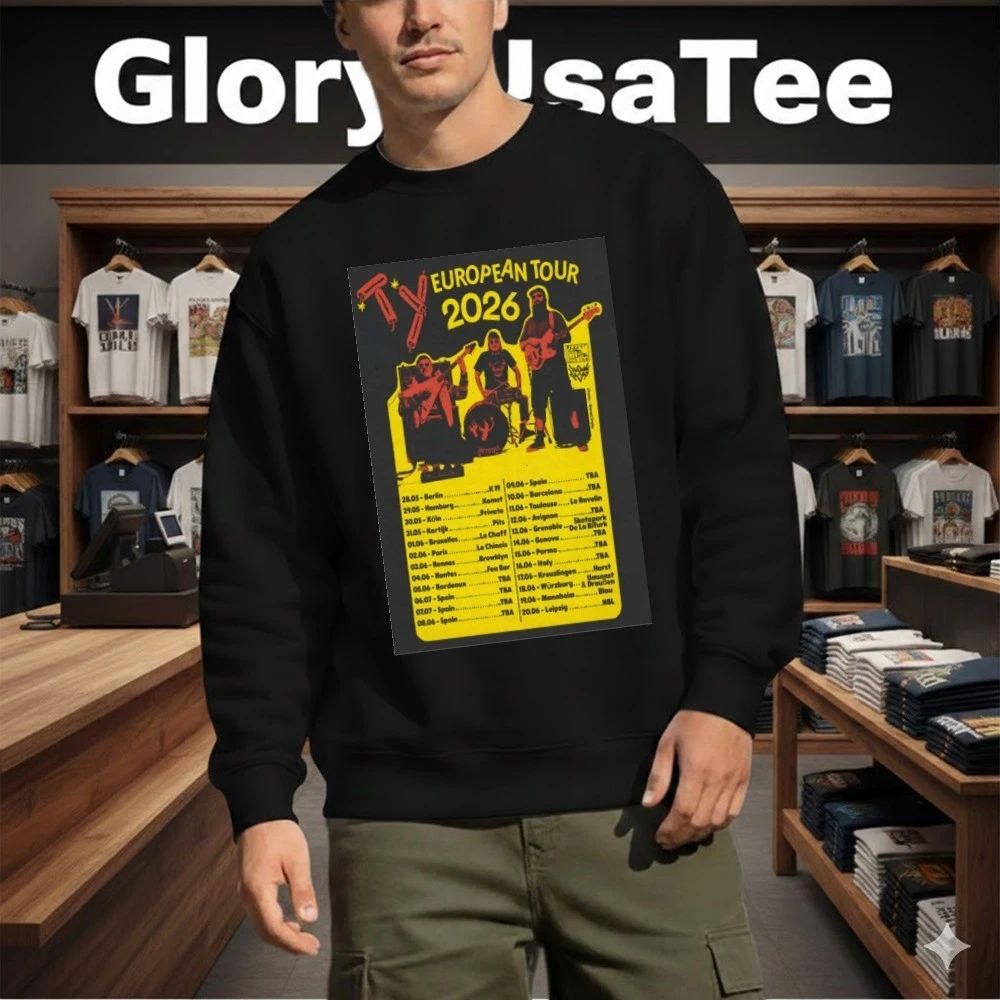Ty4listening European Tour 2026 Poster Shirt