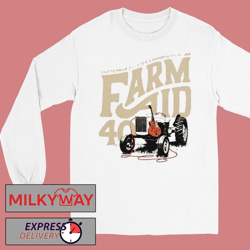 Farm Aid 40 Tractor Amp Shirt