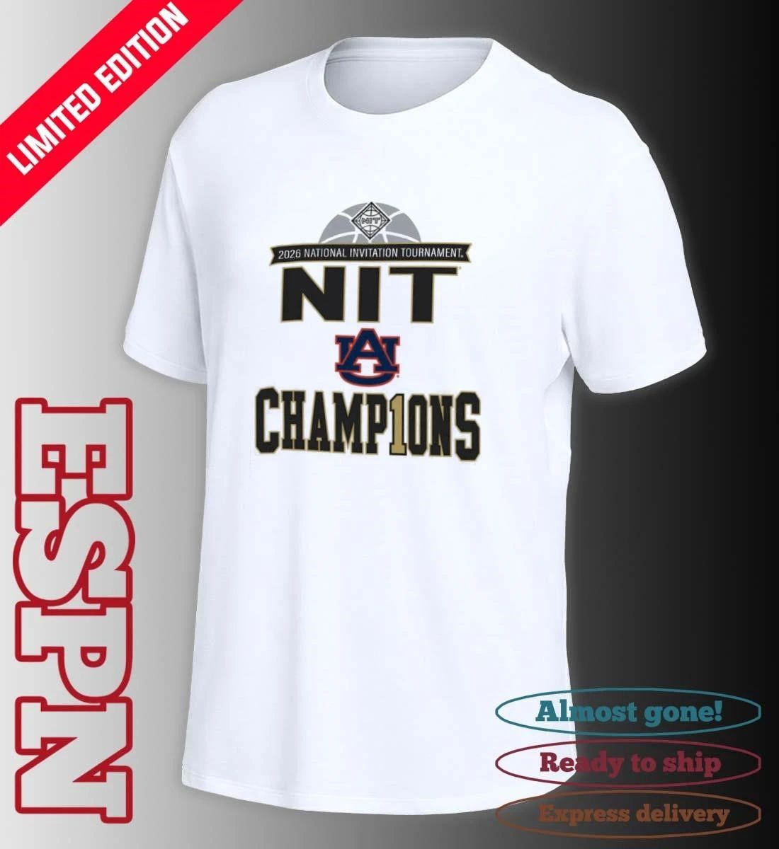 DI Men’s Basketball Postseason NIT Champions Auburn Tigers Shirt
