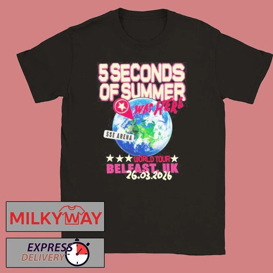 5 Seconds Of Summer World Tour Belfast, UK 26.03.2026 shirt