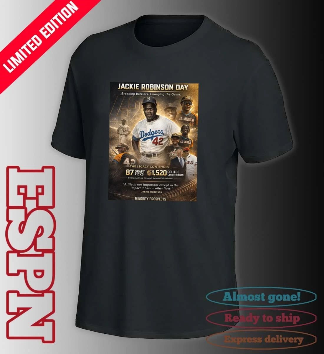 Jackie Robinson Day Breaking Barriers Changing In The Game Poster Shirt
