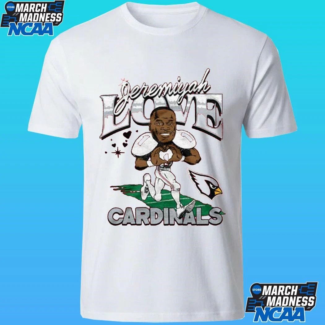 Arizona Cardinals Jeremiyah Love Homage Cardinal Caricature Player Shirt