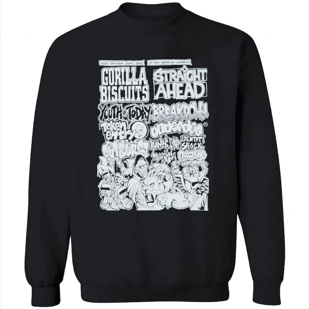 Gorilla Biscuits The Brooklyn Monarch April 25-26, 2026 Shirt