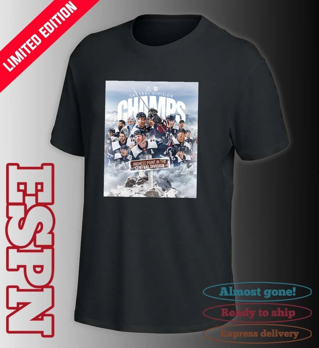 Colorado Avalanche 2026 Central Division Champions Poster Shirt