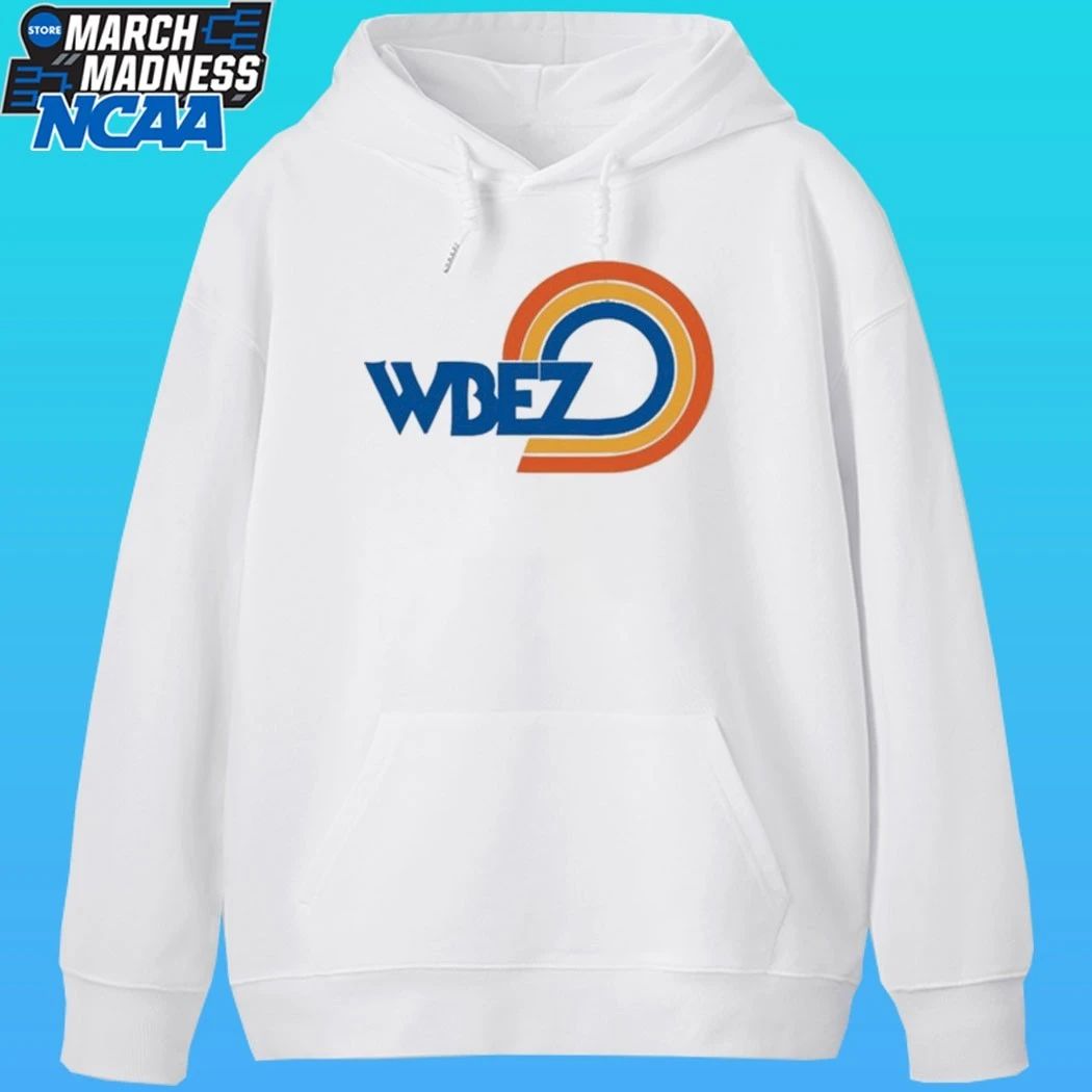 Wbez Vintage Logo White Ringer Shirt