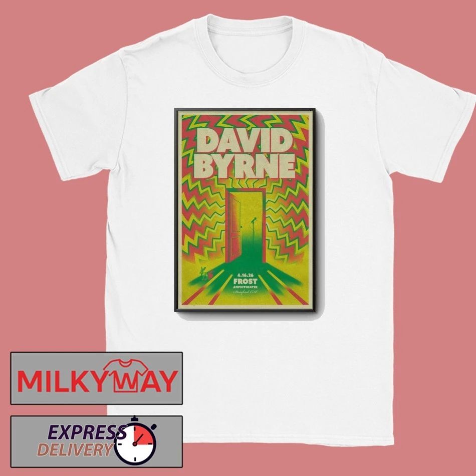Apr 16 2026 David Byrne Stanford Poster shirt