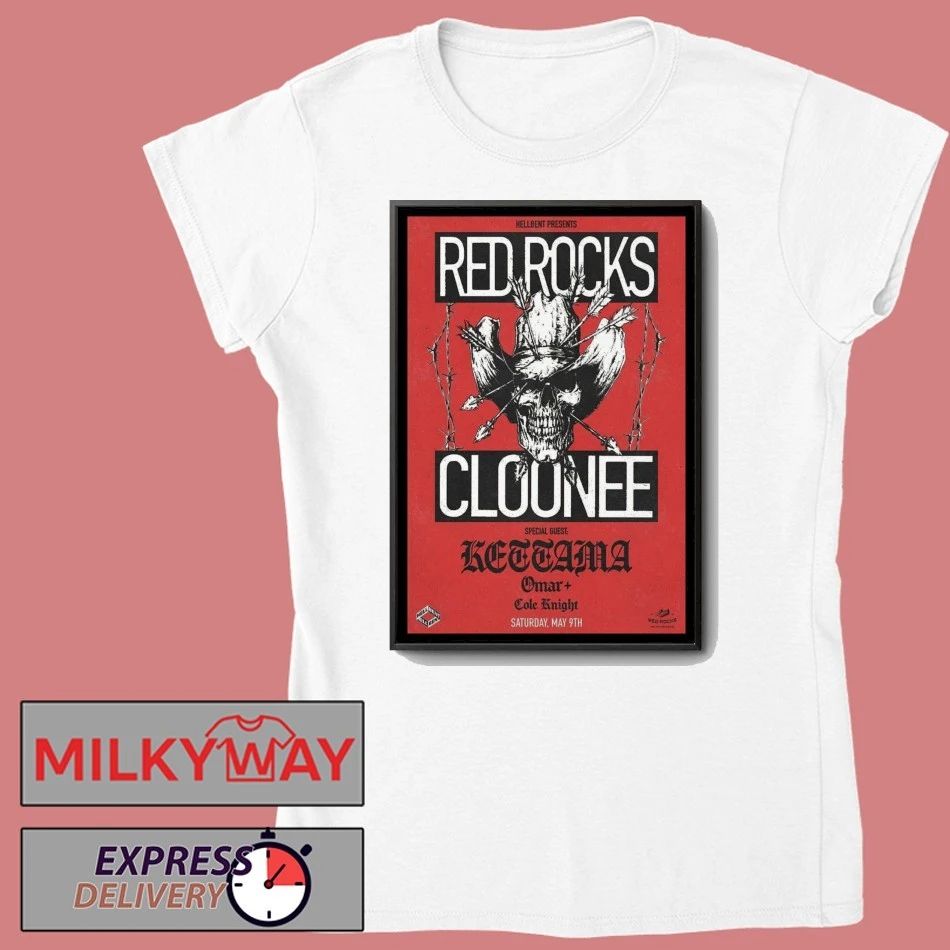 Cloonee Red Rocks Amphitheatre Morrison CO Fall Tour 2026 Poster shirt