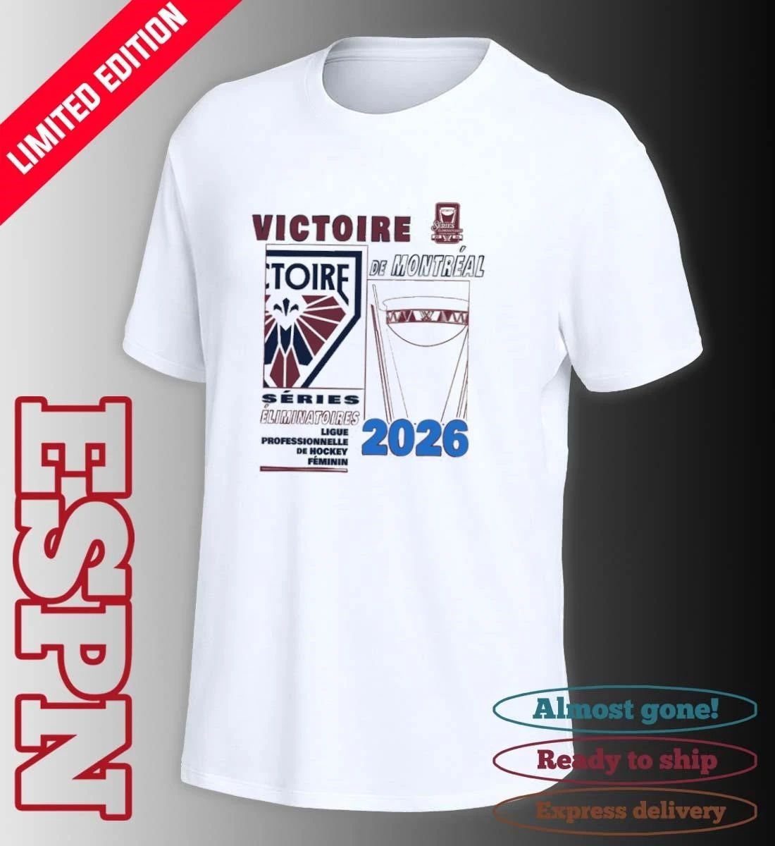 Montreal Victoire 2026 Walter Cup Playoffs Fragments Shirt