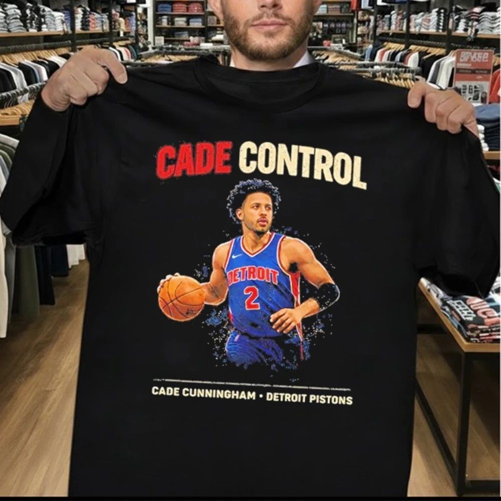 Cade Control Cade Cunningham Detroit Pistons 2 Graphic Shirt