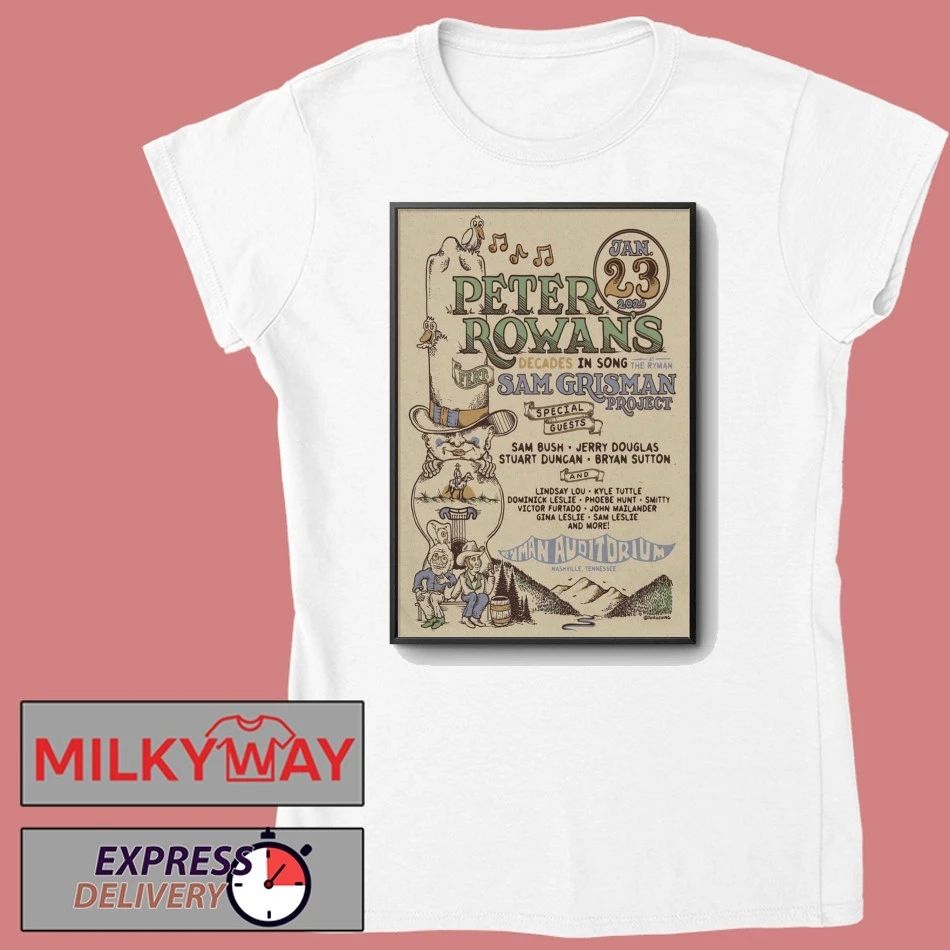 Peter Rowan Jan 23 2026 Poster Ryman Auditorium shirt