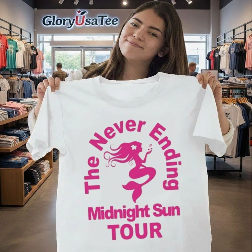 Zara Larsson White Midnight Sun Never Ending Tour 2026 Shirt