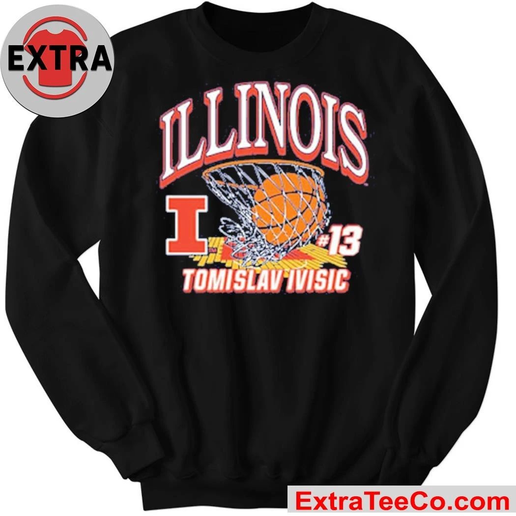 Tomislav Ivisic Illinois Fighting Illini Mens Navy Blue NIL Shirt