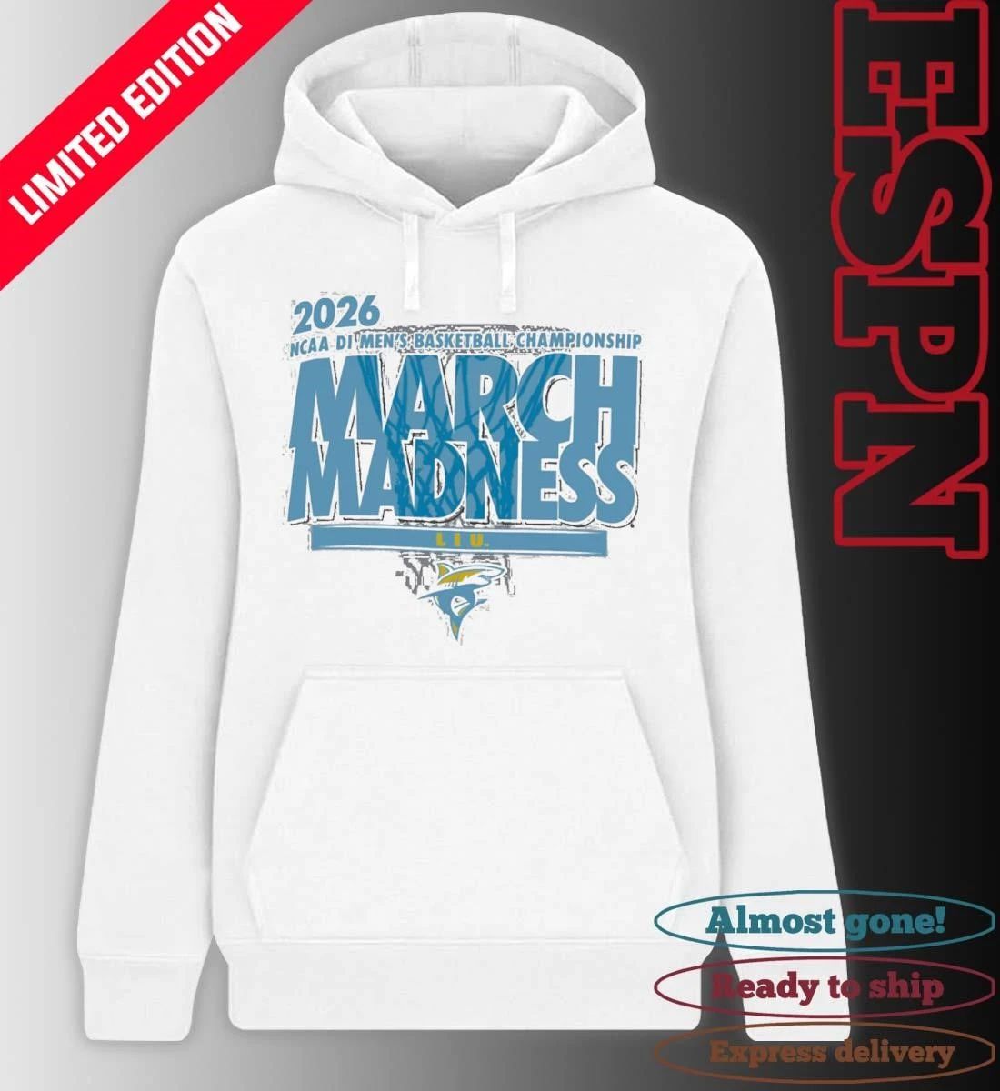 LIU Sharks Men’s Basketball Single Team NCAA March Madness Shirt